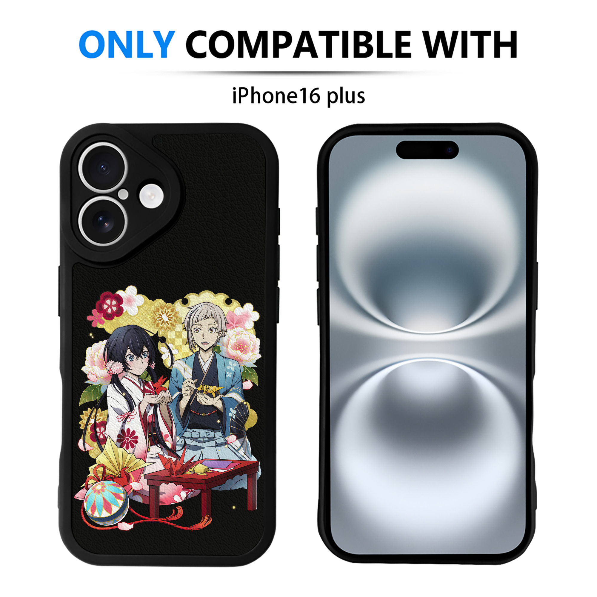 （画像用） 文豪ストレイドッグス Bungo Stray Dogs 【iPhone 16シリーズ対応】シリコンスマホケース（レザー調） 材質：シリコン